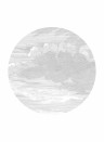 KEK Amsterdam Mural Engraved Clouds 1 Circle - M - 1.9m