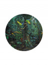 KEK Amsterdam Wandbild Tropical Landscape Green Circle - M - 1.9m