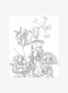 KEK Amsterdam Wandbild Engraved Flowers 4 - XS