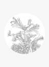 KEK Amsterdam Mural Engraved Flowers 5 Circle - M - 1.9m