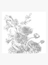 KEK Amsterdam Mural Engraved Flowers 2 - L