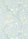 Zoffany Tapete Nostell Priory Paper - Blue/ Ivory
