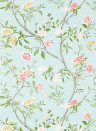 Zoffany Wallpaper Nostell Priory Paper - Sky/ Pink