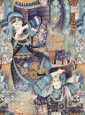 Arte International Wallpaper Odisha Dance - Indigo Myth