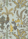 Josephine Munsey Wallpaper Woodland Floor - Celadon and Lemon