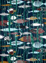 Lelievre Wallpaper Recif - Marine