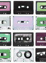 Rebel Walls Carta da parati Casette Tape - Purple Rain