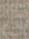 Rebel Walls Wallpaper Small Painted Diamonds - Turquoise