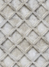 Rebel Walls Wallpaper Small Concrete Trellis - Harsh Grey
