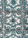 Rebel Walls Wallpaper Artisan Tiles - Brazilian Green