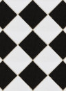 Rebel Walls Wallpaper Checkered Tiles - Black/ White