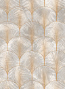 Rebel Walls Tapete Art Deco Palms - Gold
