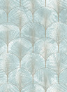 Rebel Walls Tapete Art Deco Palms - Silver