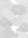 Rebel Walls Wallpaper Happy Clouds - Graphite