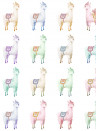 Rebel Walls Wallpaper Alpaca Rebel - Rainbow