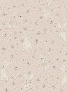 Rebel Walls Wallpaper Bunny Field - Pink