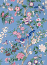 Sanderson Wallpaper Chinoiserie Hall - Blueberry/ Purple