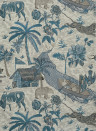 Thibaut Papier peint Tiger Reserve - Slate Blue