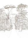 Isidore Leroy Wandbild Jardin Baroque - Panel B