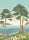 Osborne & Little Papier peint panoramique Coastline - Aqua