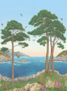 Osborne & Little Wandbild Coastline - Azure
