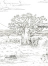 Isidore Leroy Mural Vallee du Rift Grisaille - Panel A