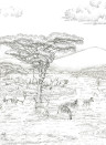Isidore Leroy Mural Vallee du Rift Grisaille - Panel C