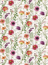 Osborne & Little Wallpaper Lamorran Trail - Fuchsia