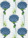Thibaut Wallpaper Tiverton - Blue and Green