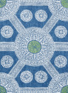 Thibaut Wallpaper Stonington - Blue and Green