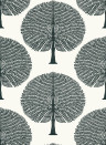 Thibaut Wallpaper Mulberry Tree - Black and White