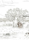 Isidore Leroy Papier peint panoramique Vallee du Rift Naturel - Panel A