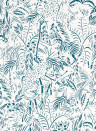 Jean Paul Gaultier Papier peint Kenya - Bleu