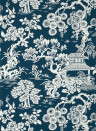 Thibaut Wallpaper Japanese Garden - Navy