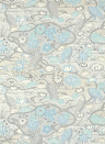 Thibaut Wallpaper Heron Stream - Soft Blue