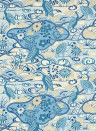 Thibaut Wallpaper Heron Stream - Blue