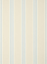 Thibaut Wallpaper Canvas Stripe - Spa Blue and Beige