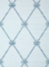 Thibaut Wallpaper Turnberry Trellis - Spa Blue