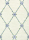 Thibaut Tapete Turnberry Trellis - Beige and Green