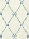 Thibaut Tapete Turnberry Trellis - Beige and Green