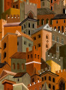 Arte International Wallpaper Citta di Castello - Terracotta