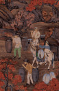 Arte International Wallpaper Toile de Tibet - Rust