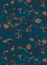 Harlequin Wallpaper Marble - Azurite/ Copper/ Japanese Ink