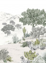 Isidore Leroy Carta da parati panoramica Succulentes Naturel - Panel A