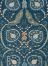 Thibaut Carta da parati Lewis - Navy and Teal