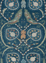 Thibaut Tapete Lewis - Navy and Teal