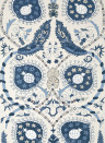 Thibaut Carta da parati Lewis - Blue and Beige