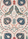 Thibaut Carta da parati Lewis - Coral and Blue