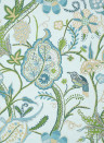 Thibaut Wallpaper Windsor - Spa Blue