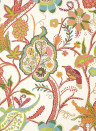Thibaut Wallpaper Windsor - Cream and Red